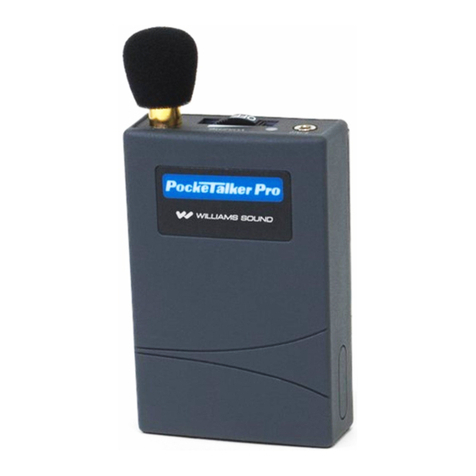 Williams Sound Pocketalker Pro Manual and user guide