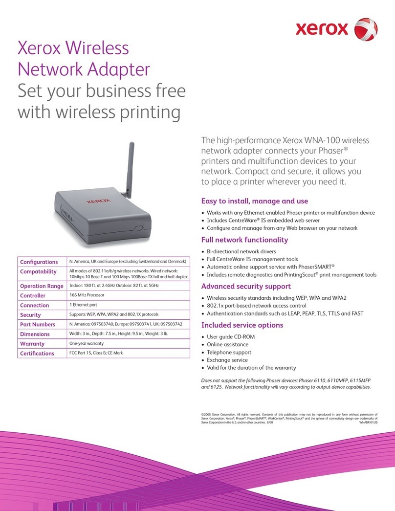 Xerox WNA-100 - Bridge User manual