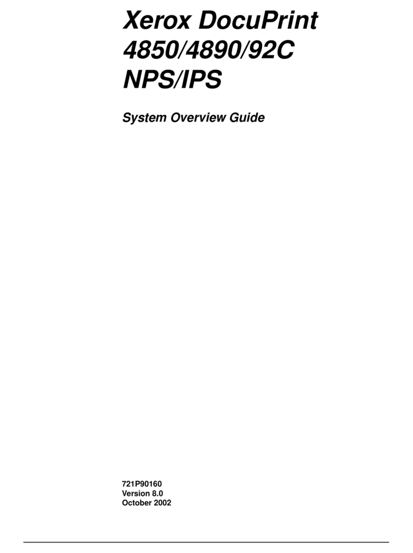 Xerox DocuPrint 92C Installation guide