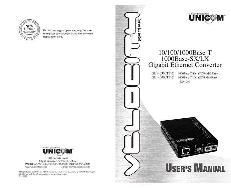 Uni-Com GEP-5400TF-C User manual