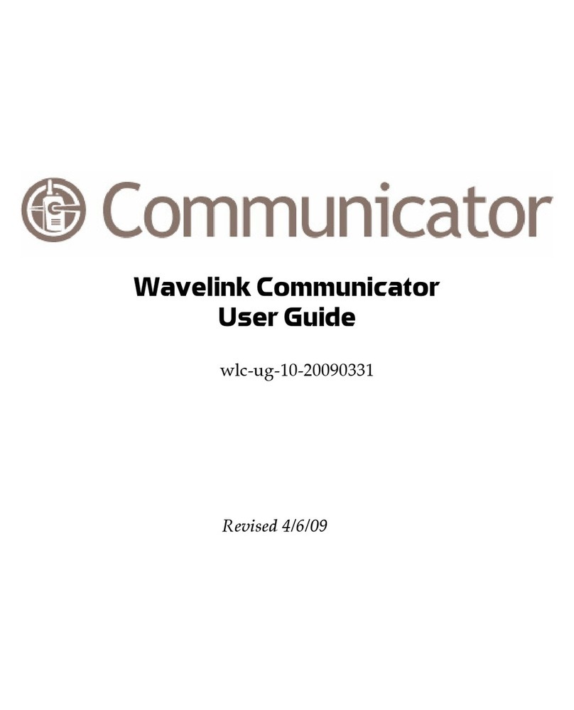 Wavelink Communicator wlcug1020090331 User manual