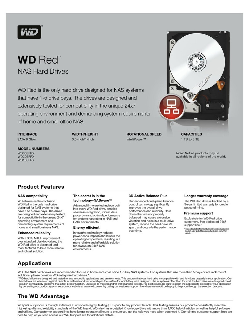 Western Digital Red WD30EFRX Operation manual Western Digital Red WD30EFRX Operation manual