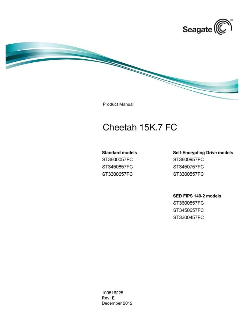 Seagate Cheetah ST3450657FC User manual