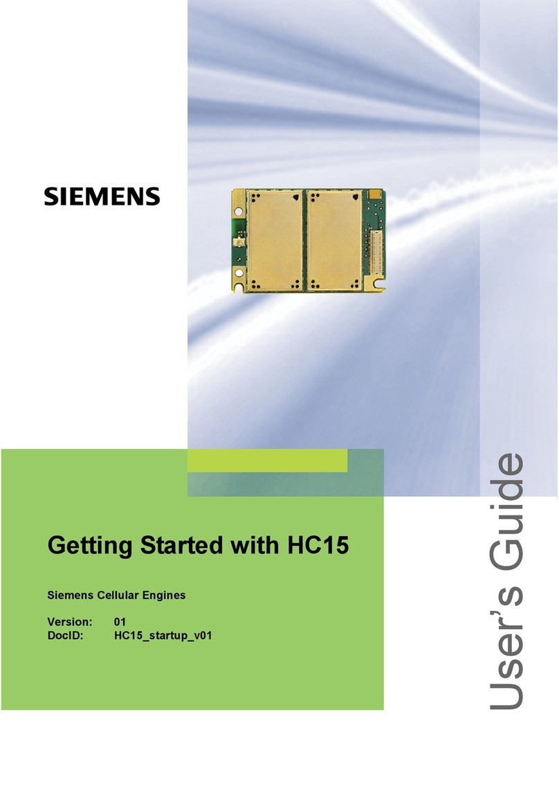 Siemens HC15 User manual