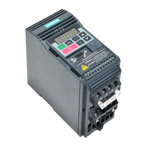 Siemens MICROMASTER User manual