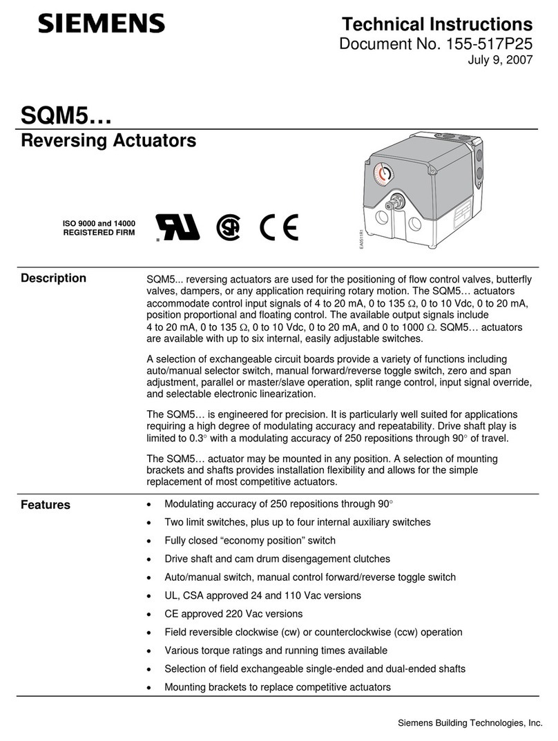 Siemens SQM5 Series Owner's manual