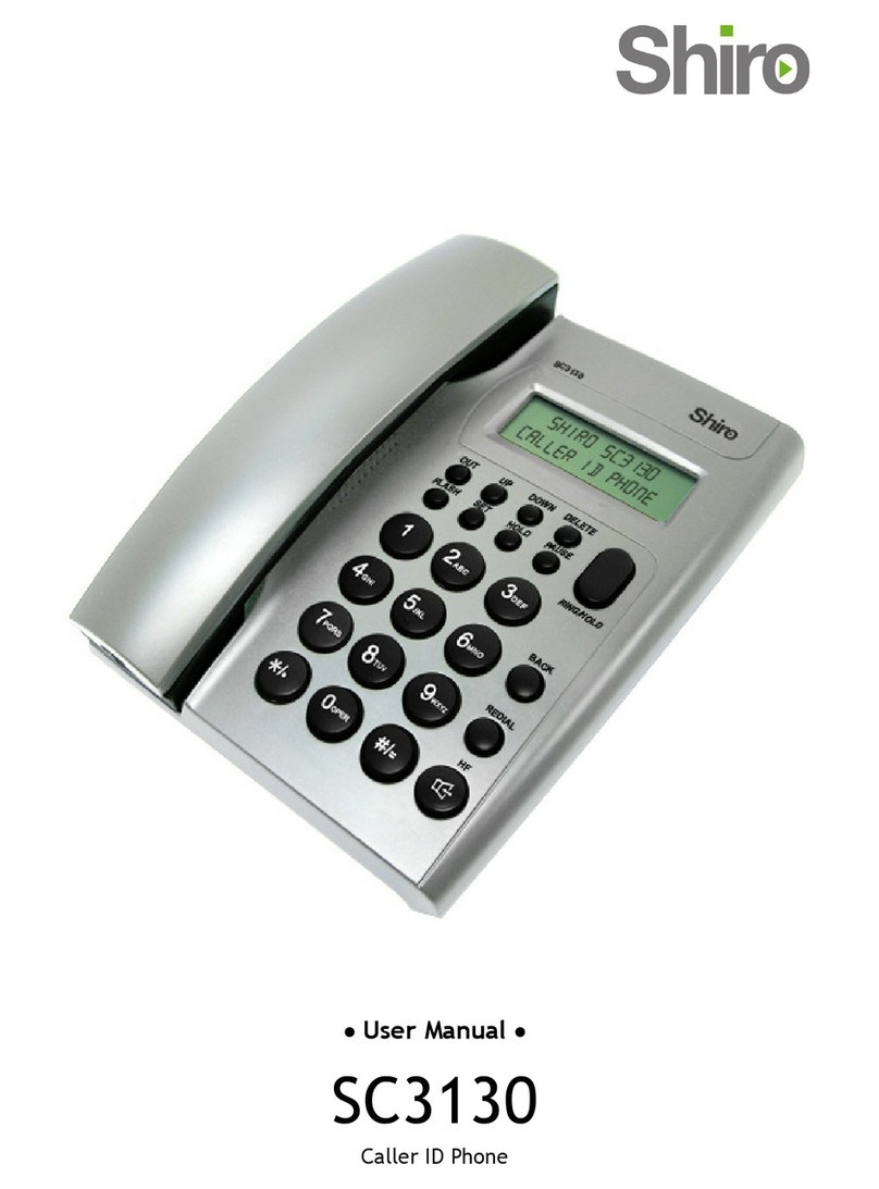 Shiro SC3130 User manual
