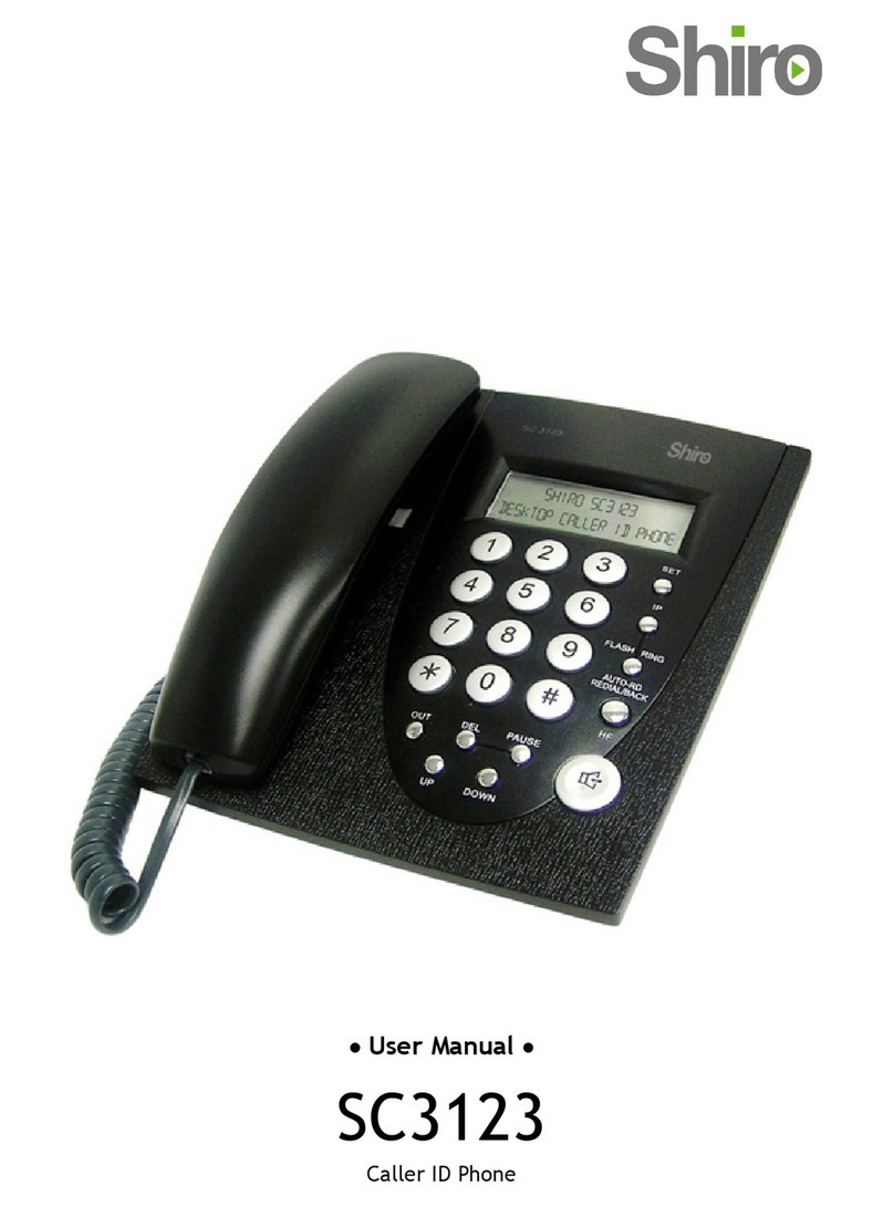 Shiro SC3123 User manual