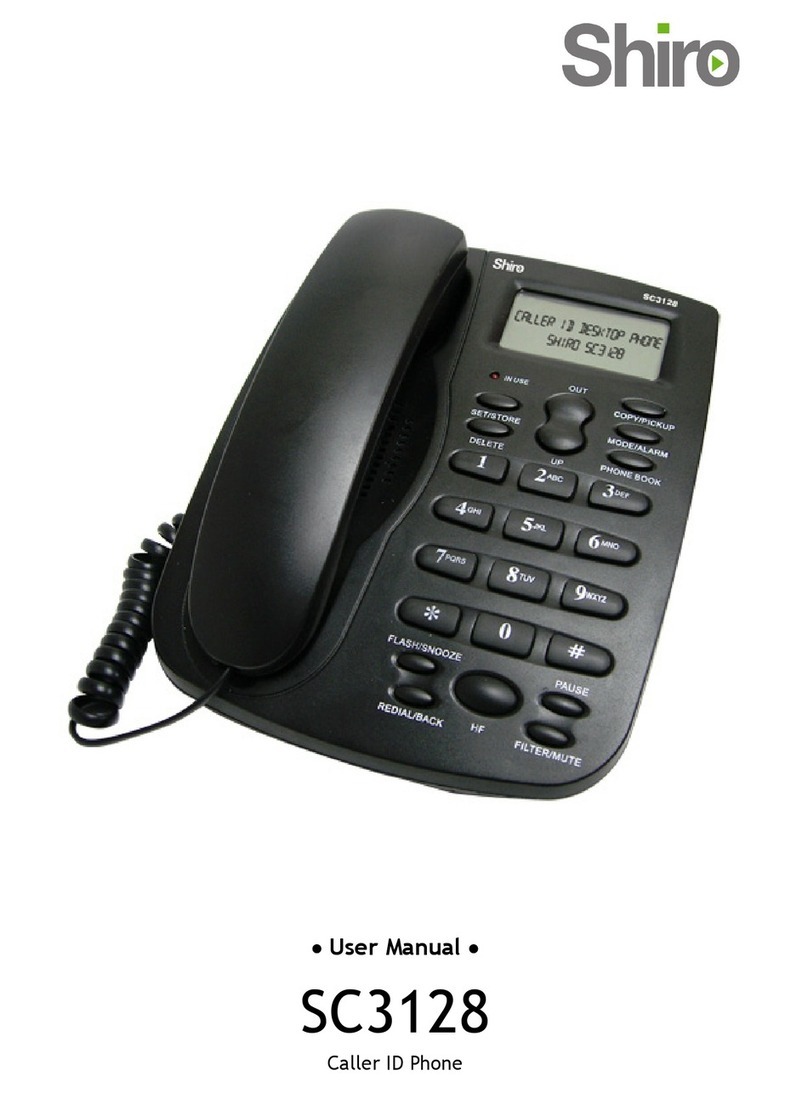 Shiro SC3128 User manual