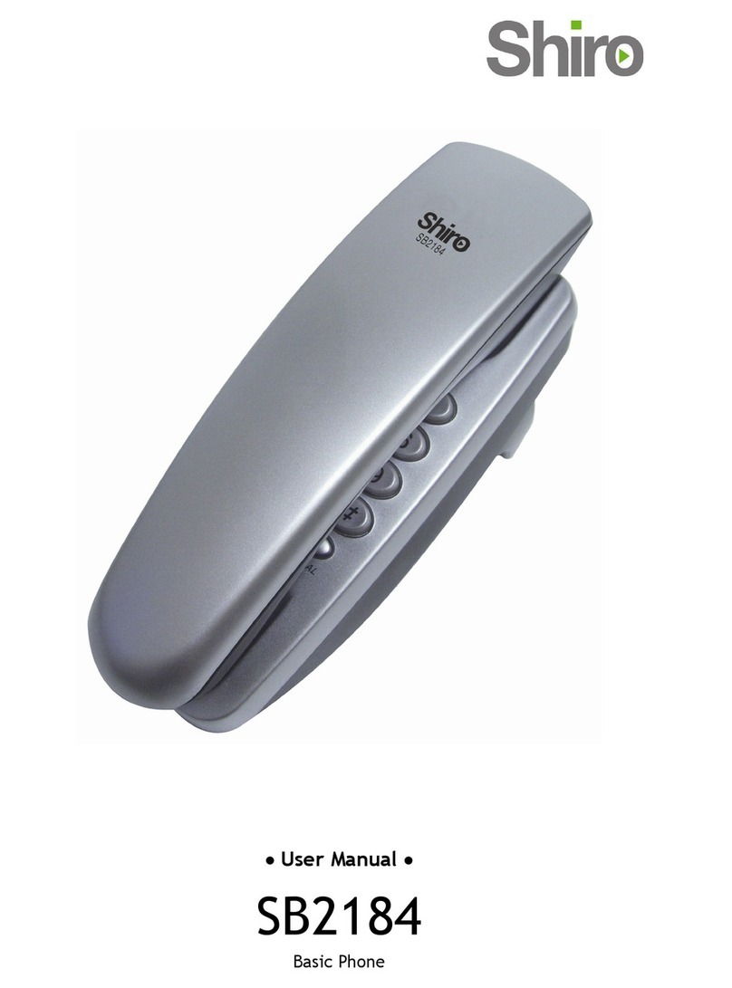 Shiro SB2184 User manual