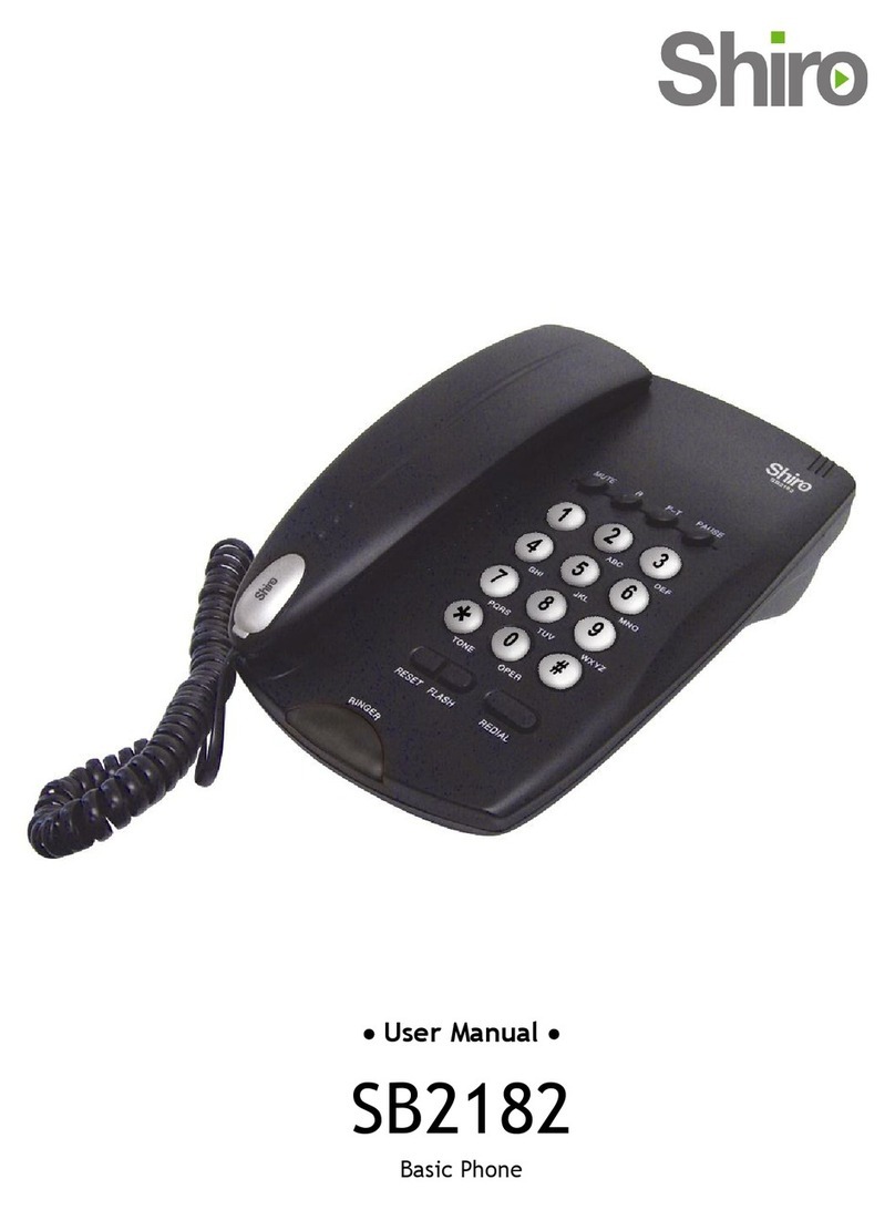 Shiro SB2182 User manual