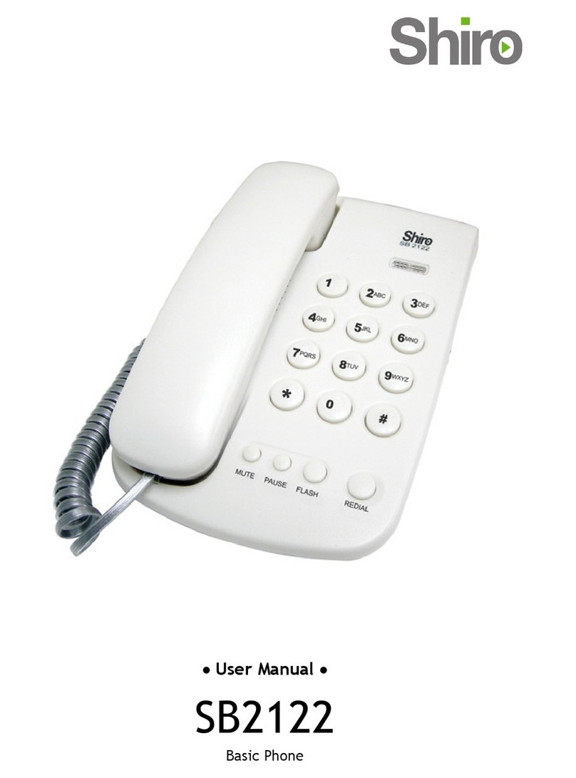 Shiro SB2122 User manual