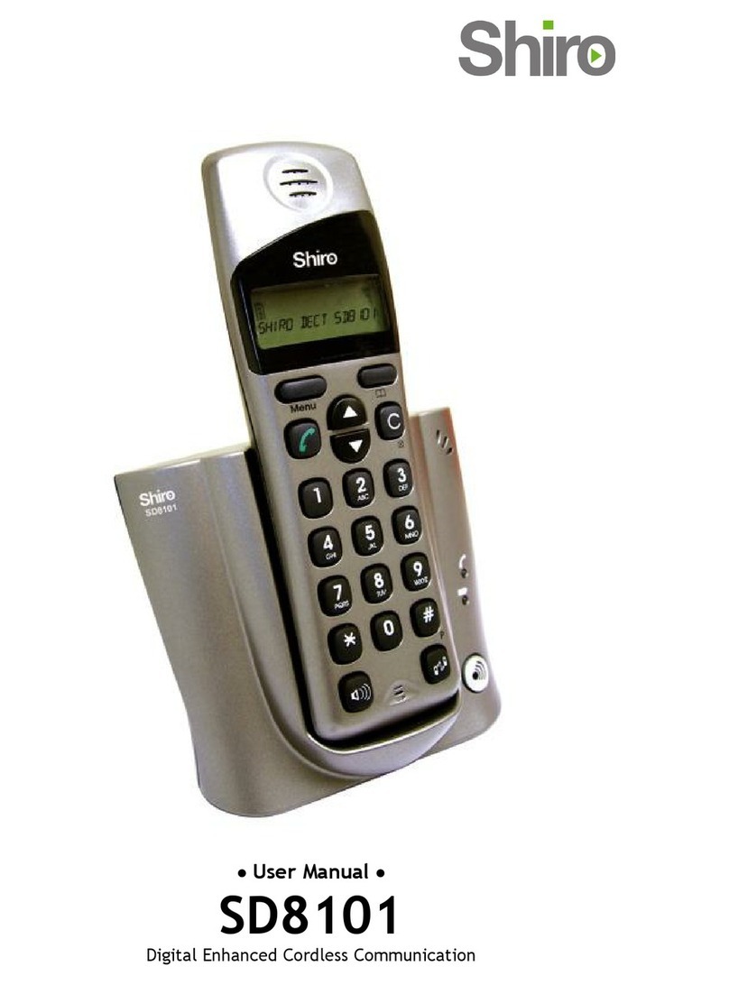 Shiro SD8101 user manual