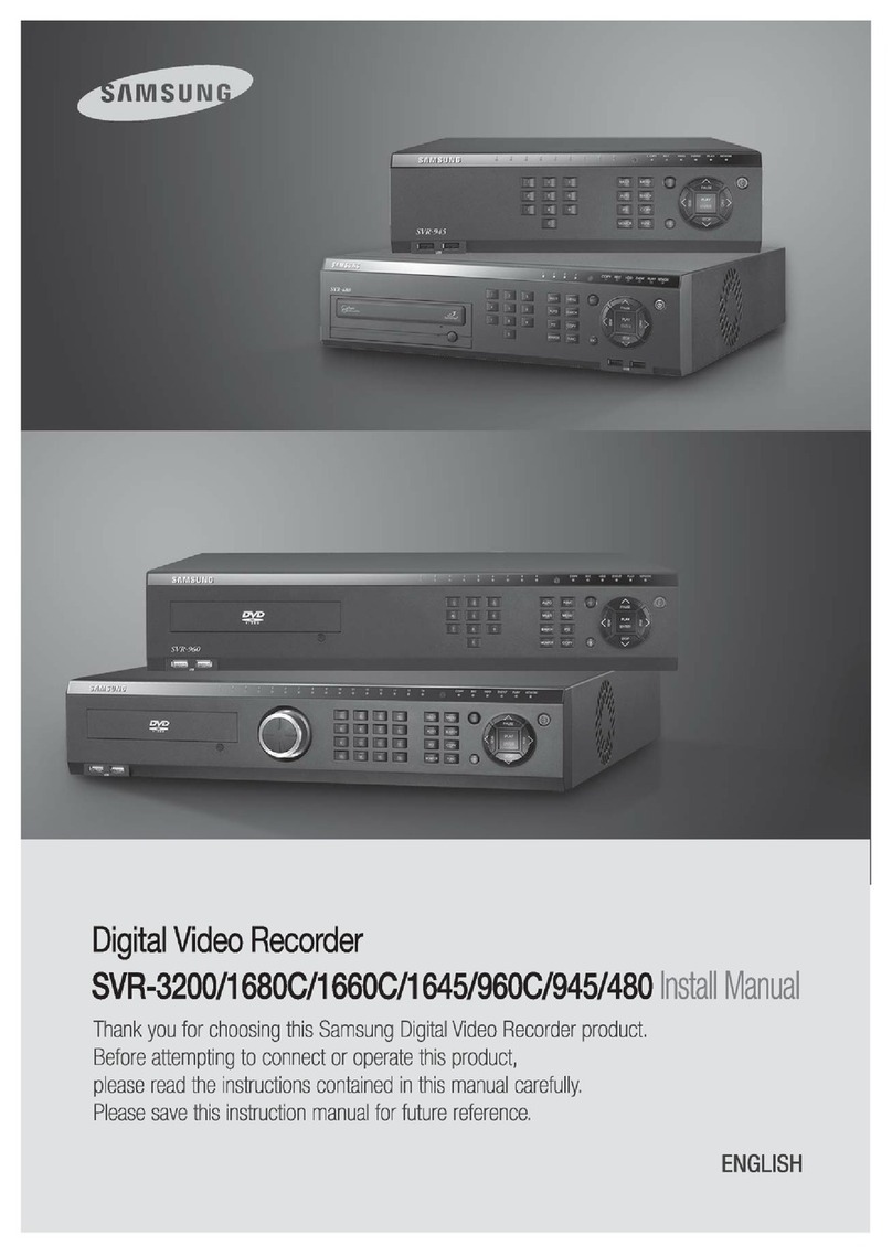 Samsung SVR-960C Install manual