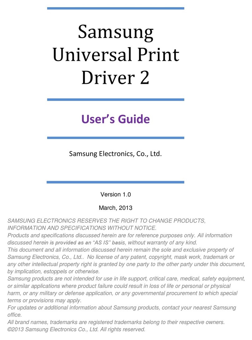 Samsung Universal Print Driver 2 user guide