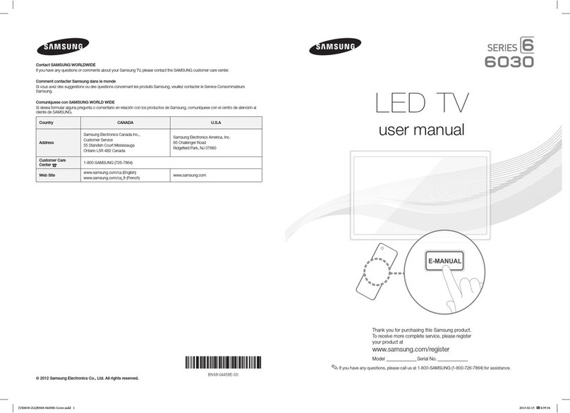 Samsung 6030 SERIES User manual