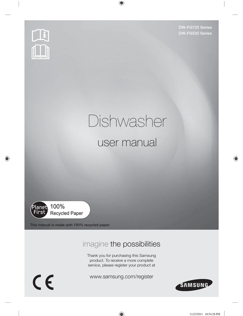 Samsung DW-FG720 SERIES user manual
