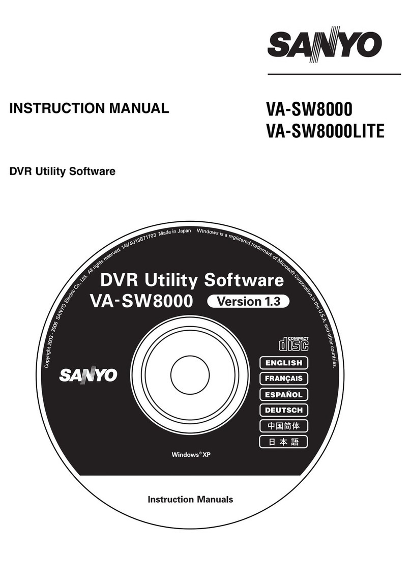 Sanyo VA-SW8000LITE instruction manual