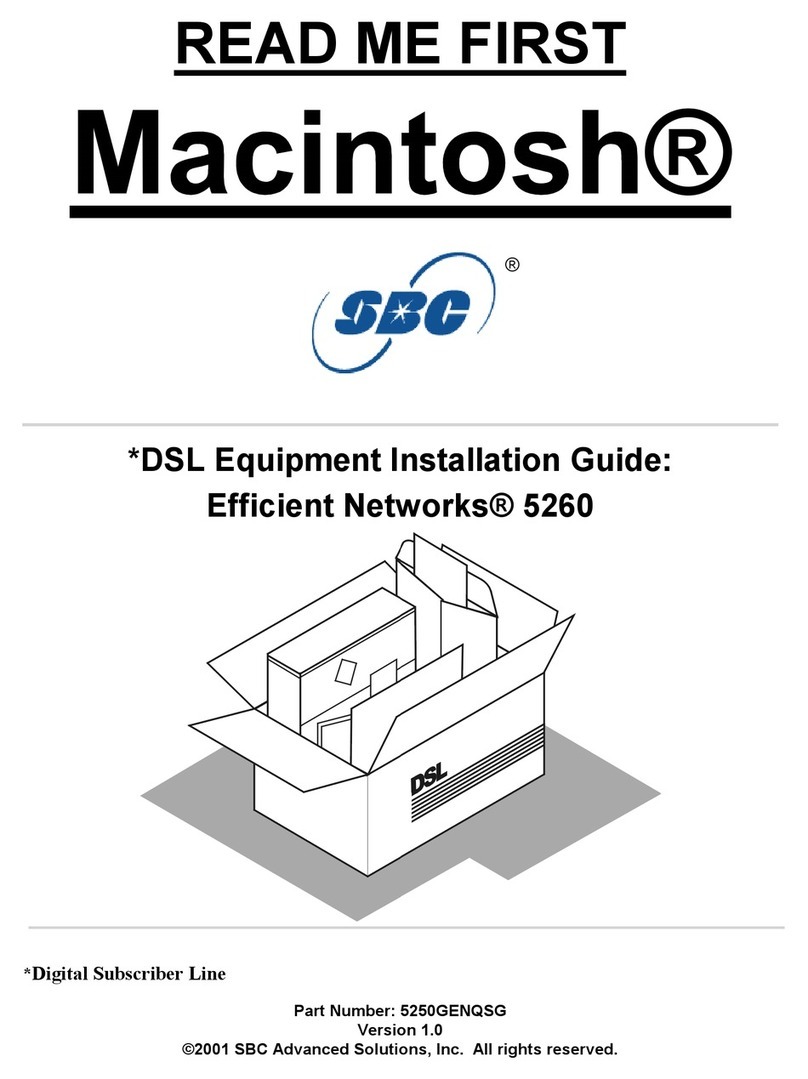 Efficient Networks Macintosh Efficient Networks 5260 Manual