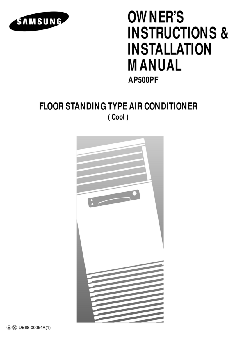 Samsung AP500F Owner's instructions & installation manual
