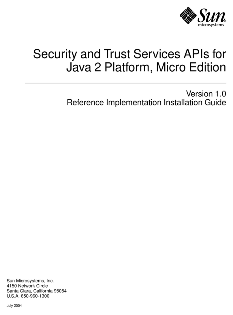 Sun Microsystems Security and Trust Services APIs 1.0 User manual