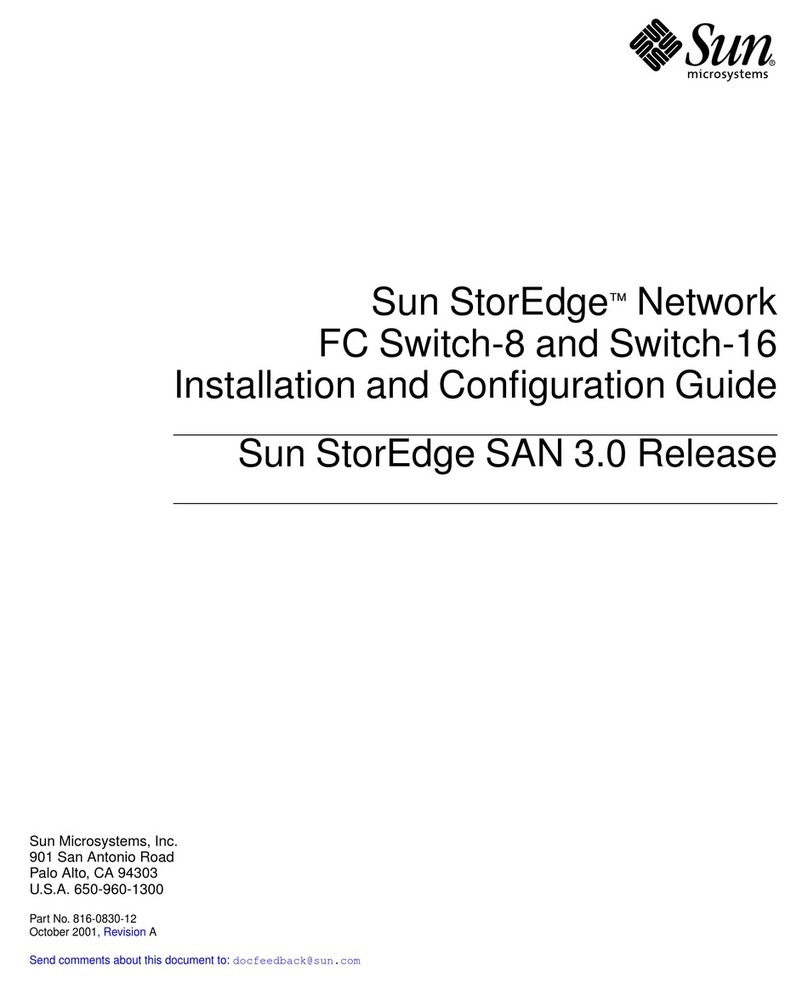 Sun Microsystems Sun StorEdge Switch-8 Operator's manual