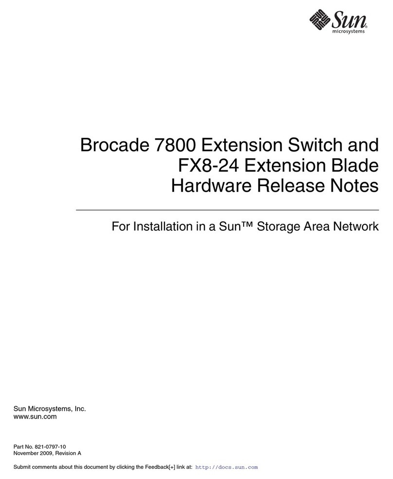 Sun Microsystems Brocade 7800 Release notes