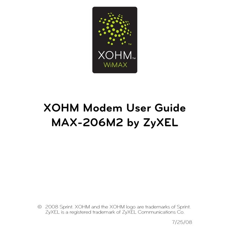 ZyXEL Communications XOHM MAX-206M2 user guide