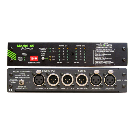 Studio Technologies M45 Interface User manual