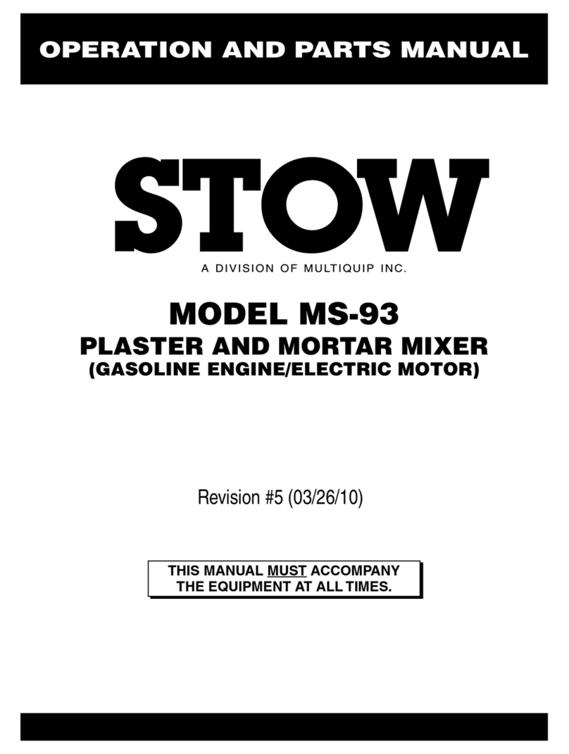 Stow MS-93 Operation and parts manual