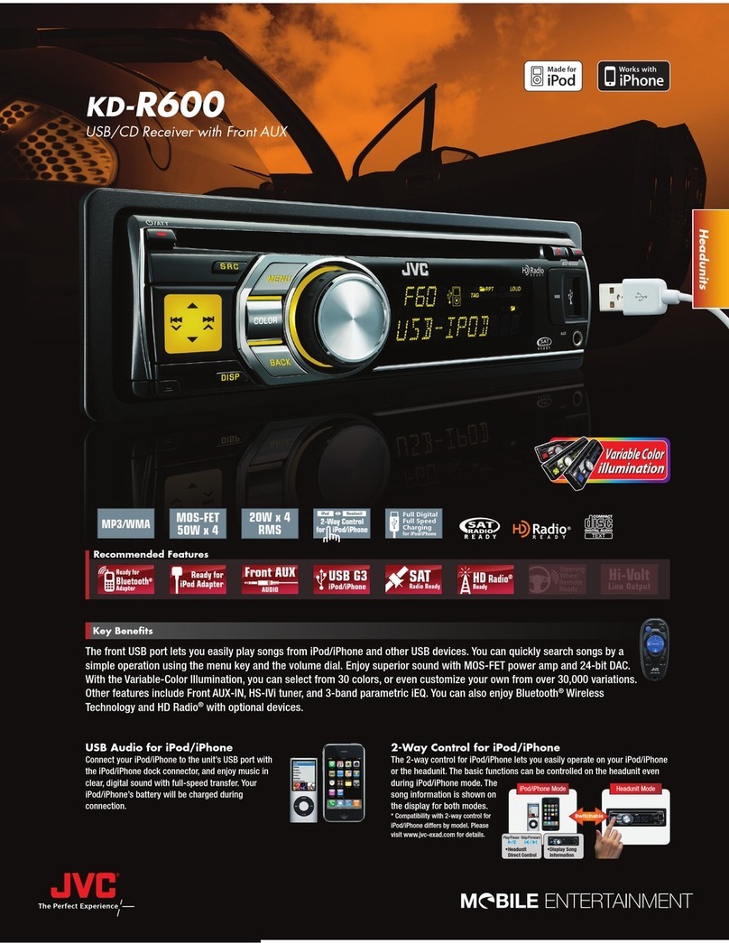 JVC KD-R600 User manual