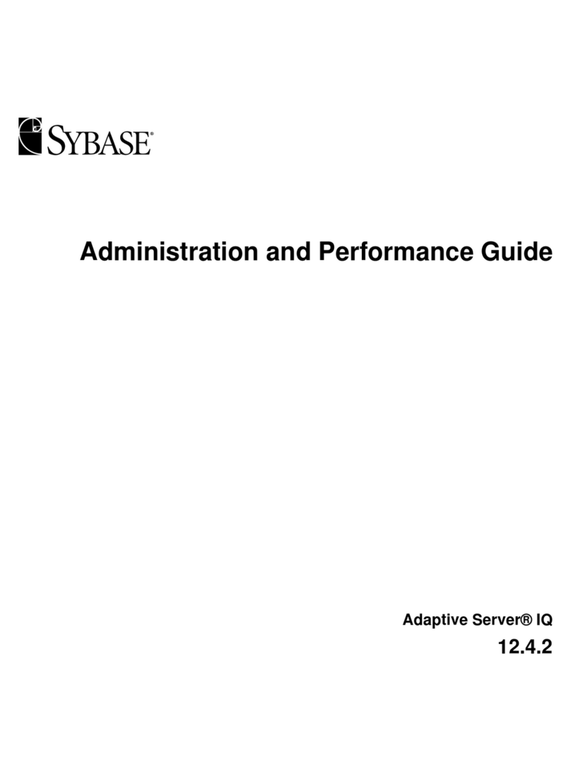 Sybase Adaptive Server IQ 12.4.2 Administration and performance guide Sybase Adaptive Server IQ 12.4.2 Administration and performance guide