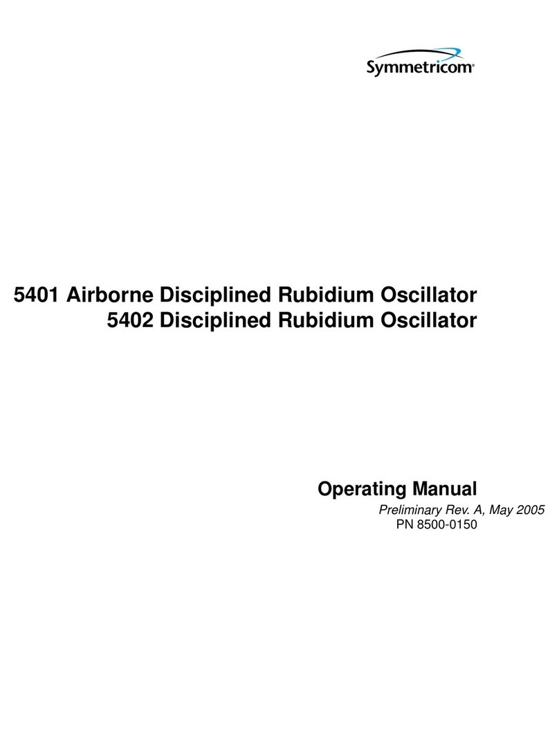 Symmetricom 5402 operating manual