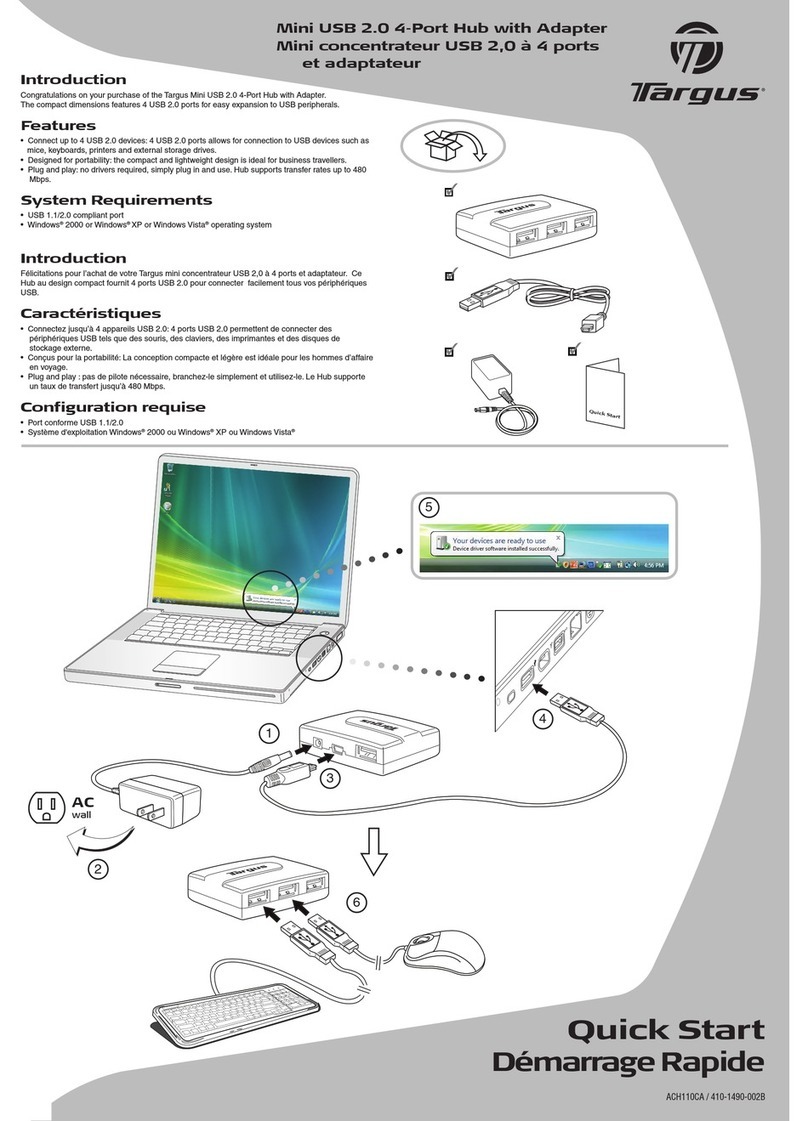 Targus ACH110CA quick start guide