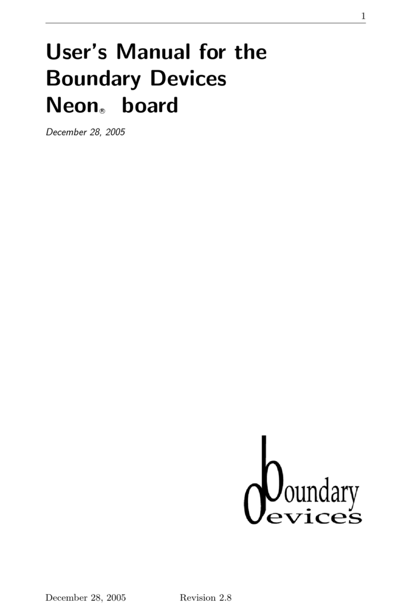 Boundary Devices Boundary Devices Neon Board 2.8 User manual