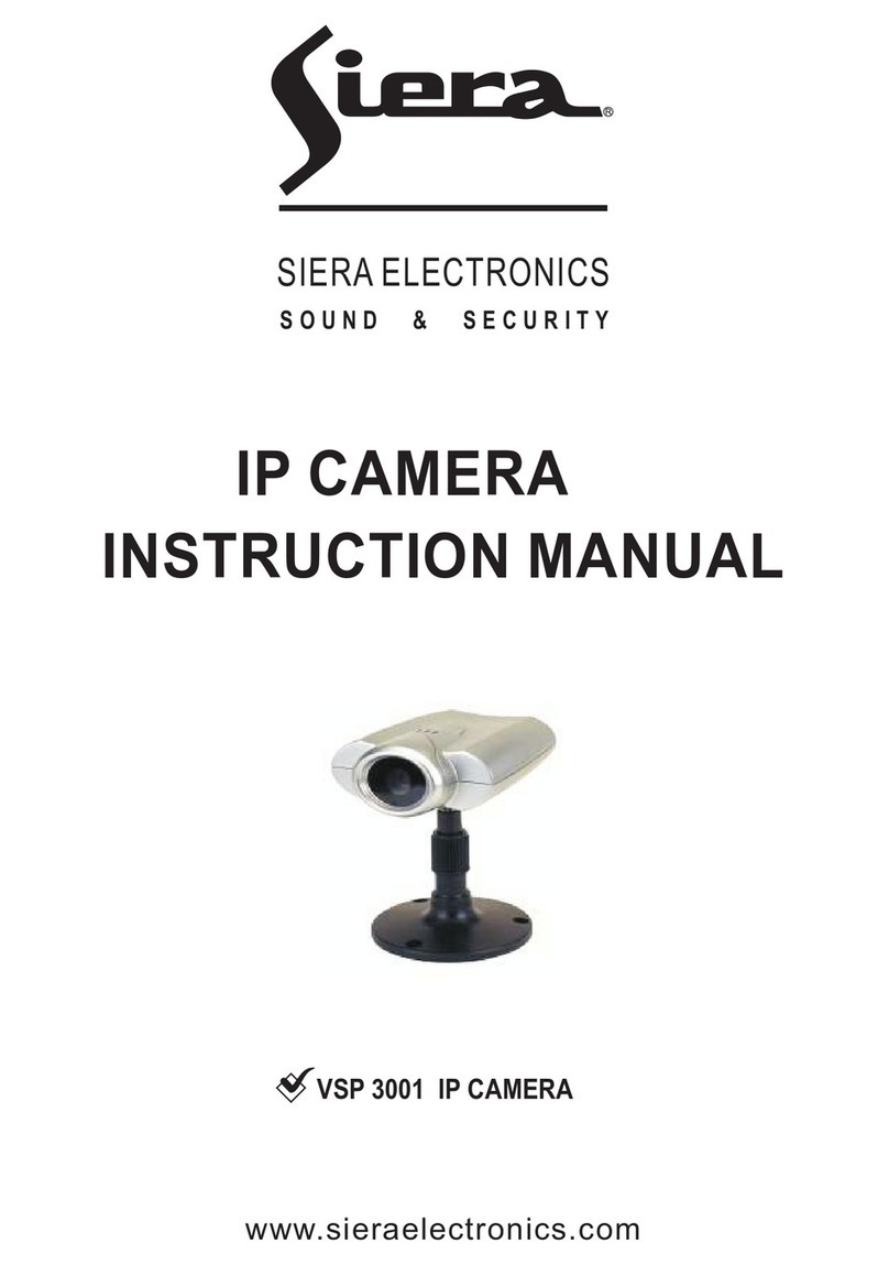 Siera IP Camera VSP 3001 instruction manual