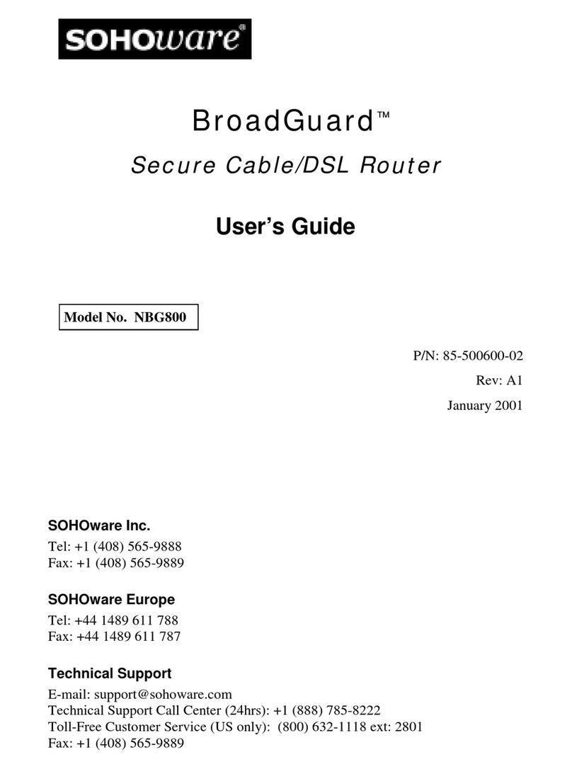 Soho BroadGuard NBG800 user guide