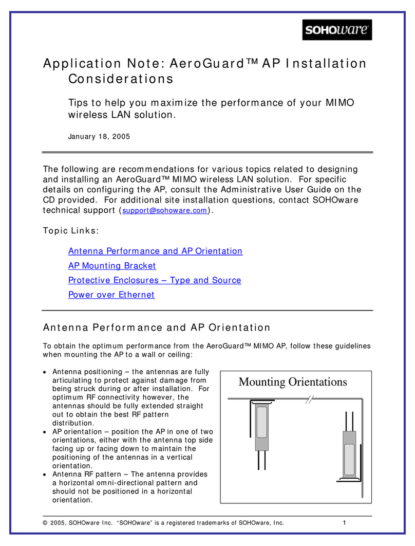 Soho AeroGuard AP Application note