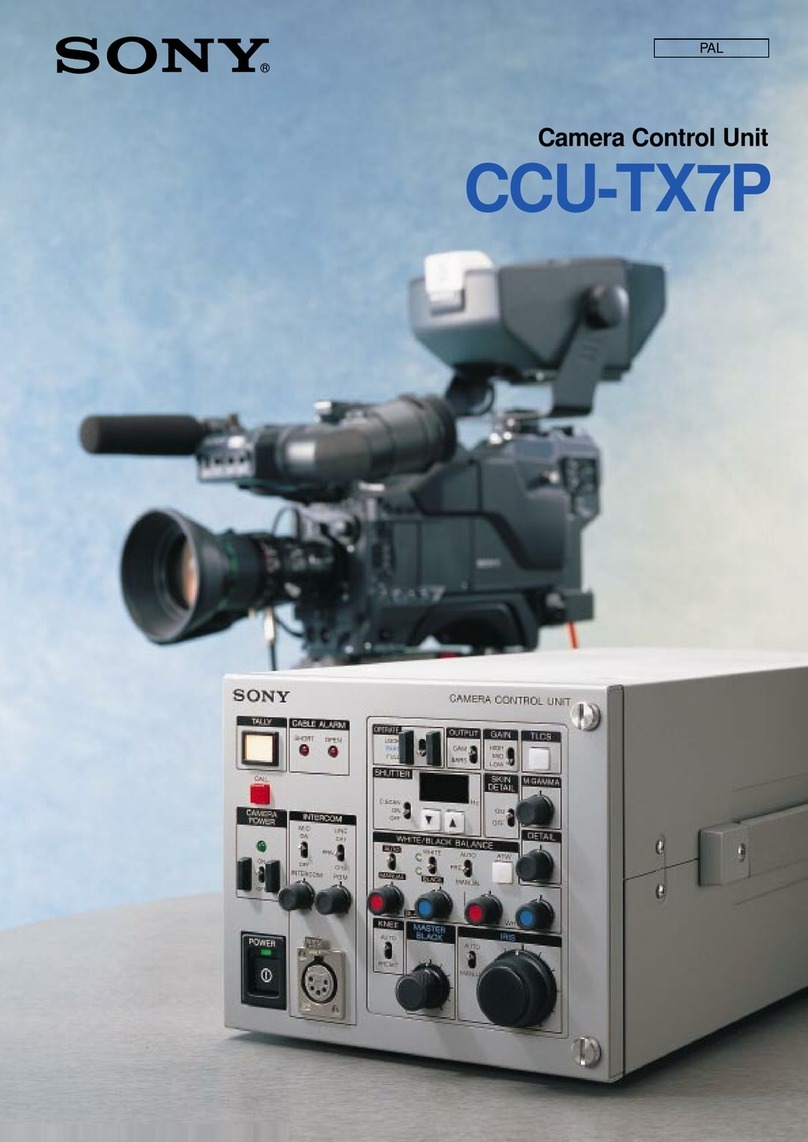 Sony CCU-TX7P User manual