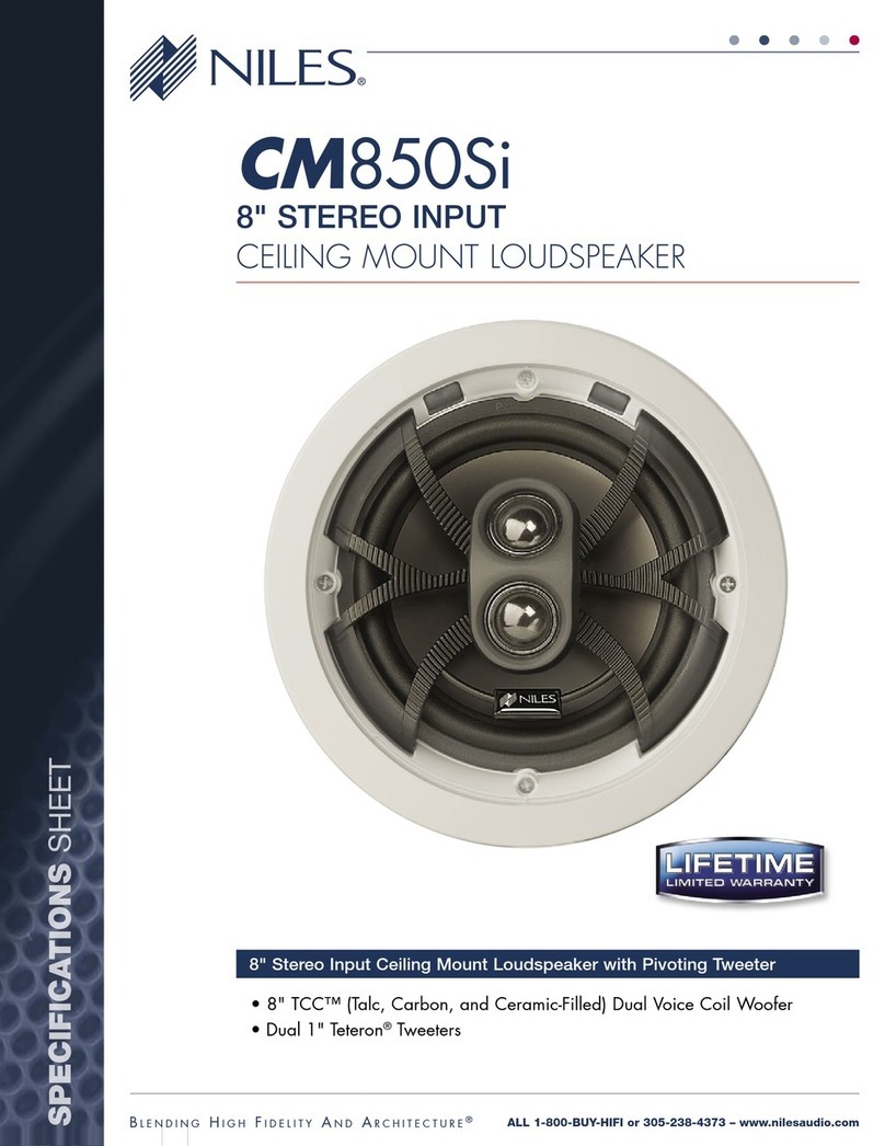 Niles CM850Si User manual