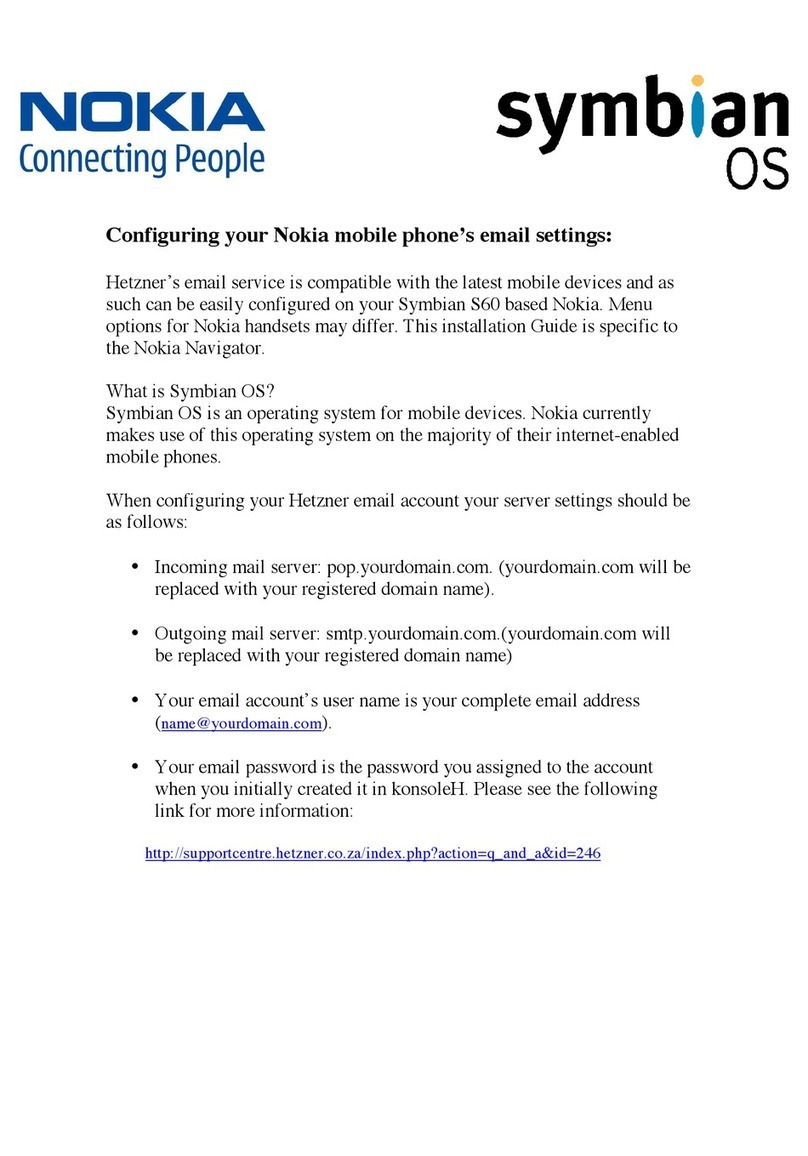 Nokia SYMBIAN S60 User manual