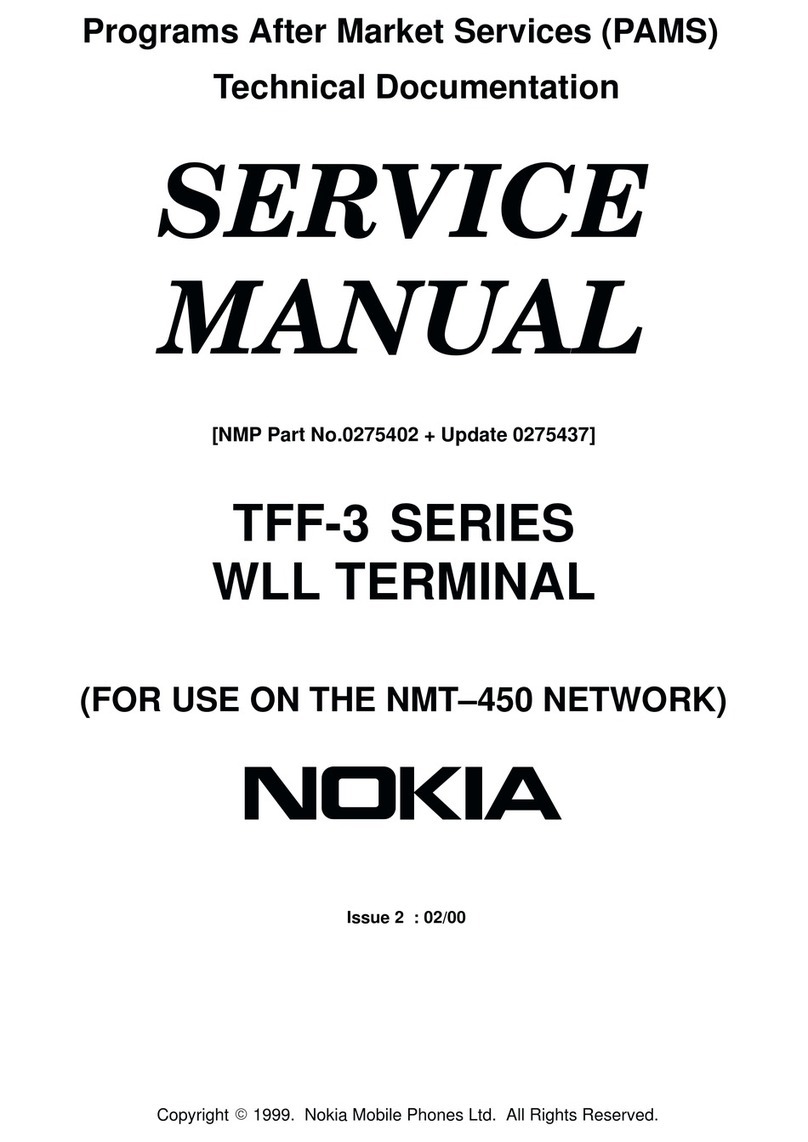 Nokia TFF-3 Series Service manual