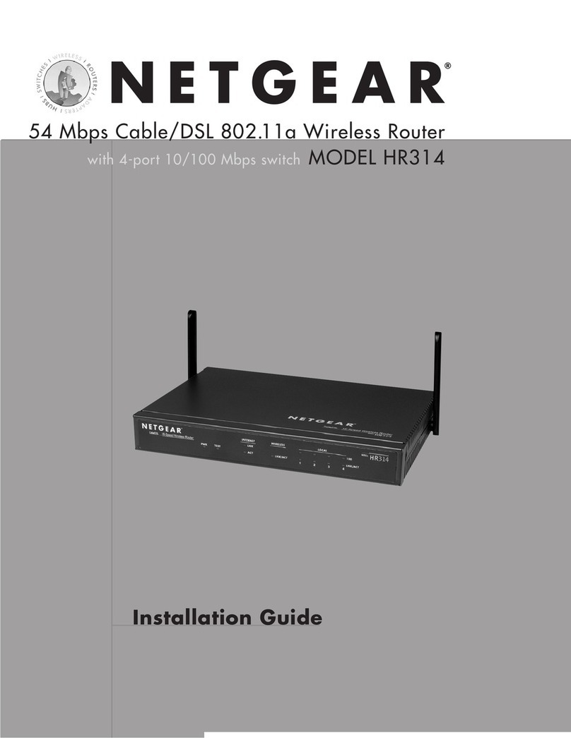 NETGEAR HR314 - Wireless Router User manual NETGEAR HR314 - Wireless Router User manual