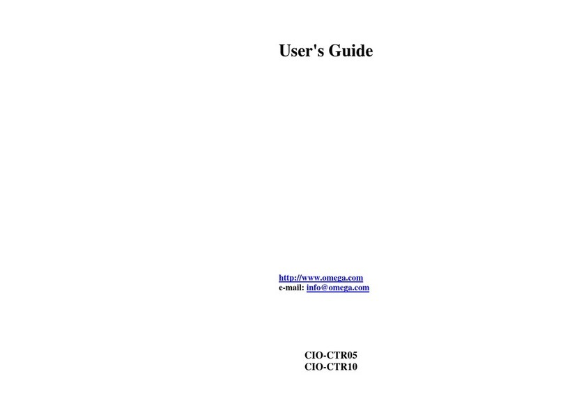 Omega CIO-CTR10 User manual