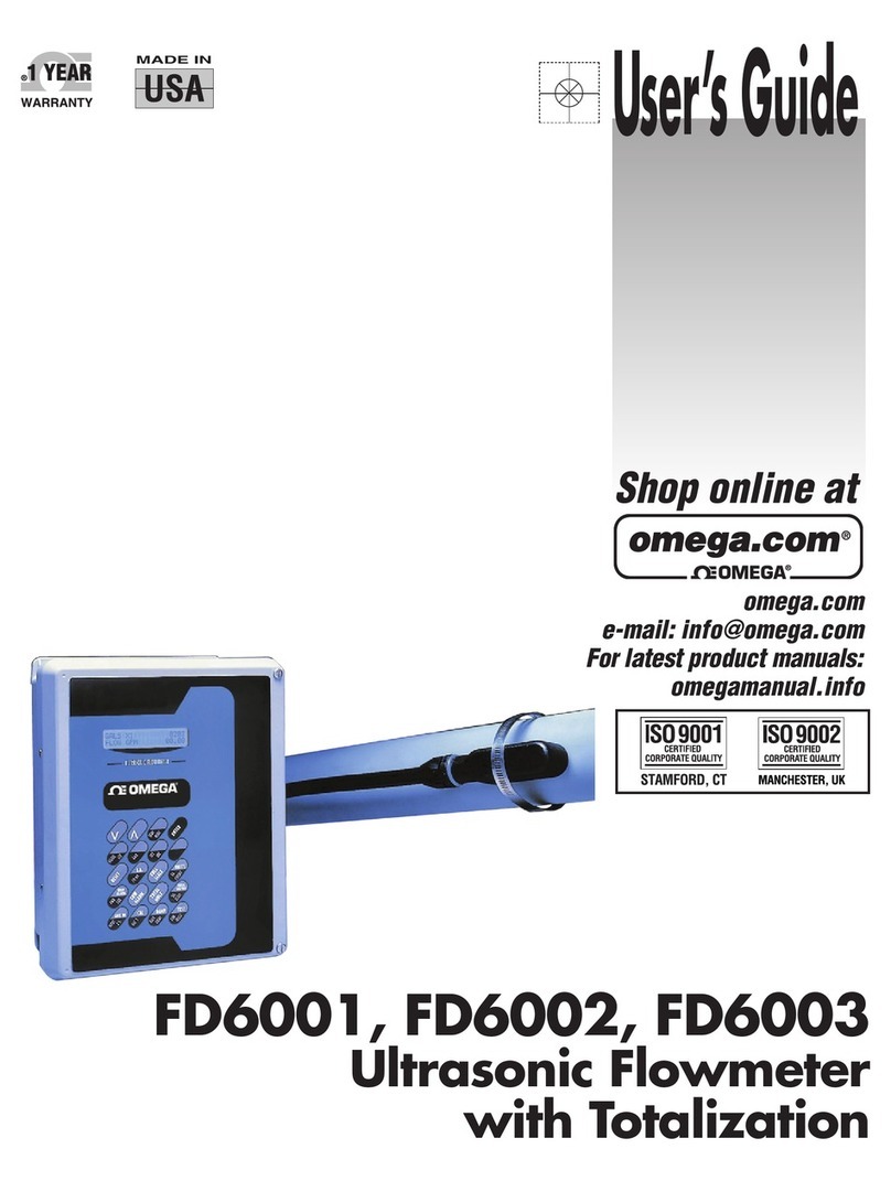 Omega FD6003 User manual Omega FD6003 User manual