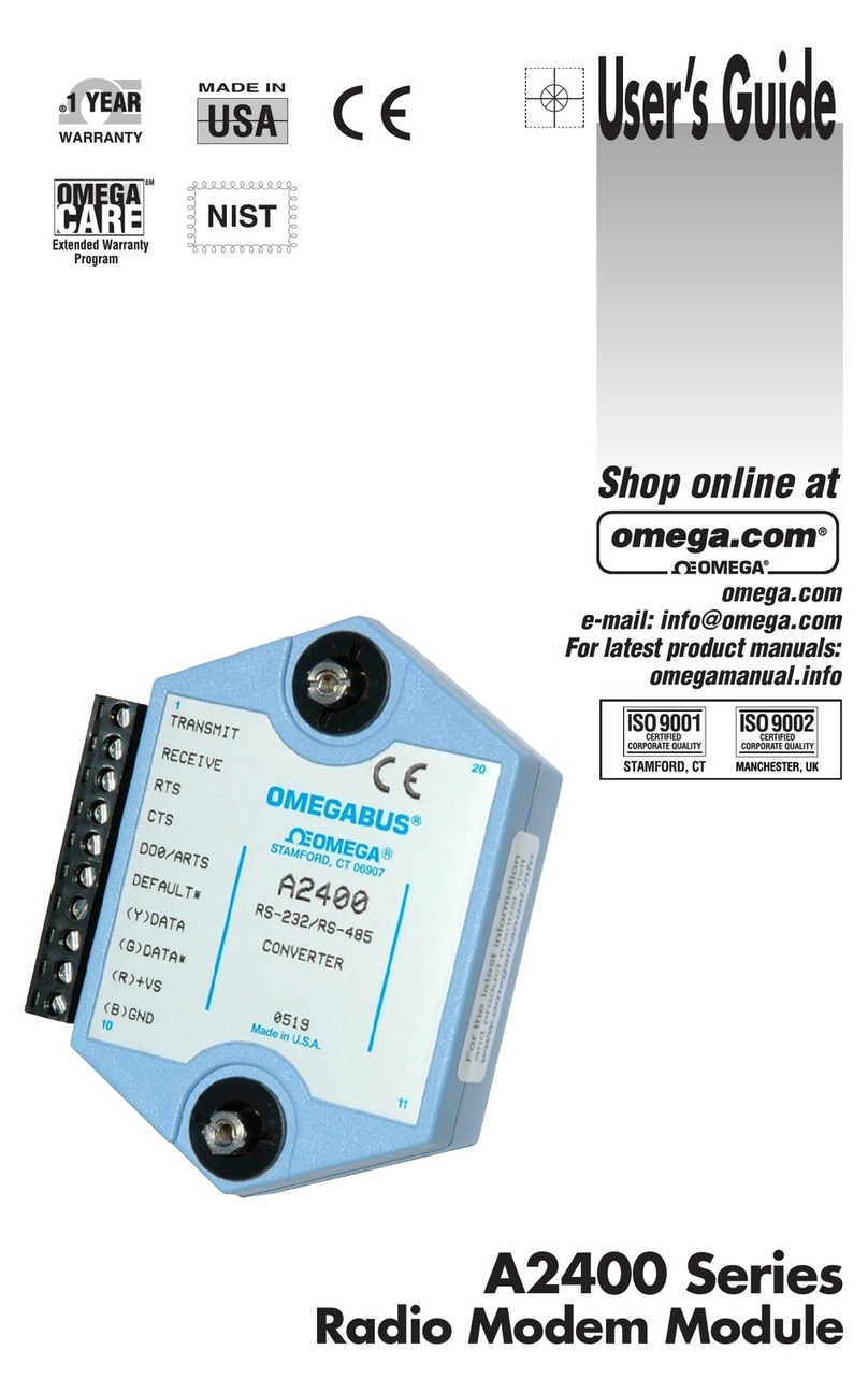 Omega OMEGABUS A2400 user guide