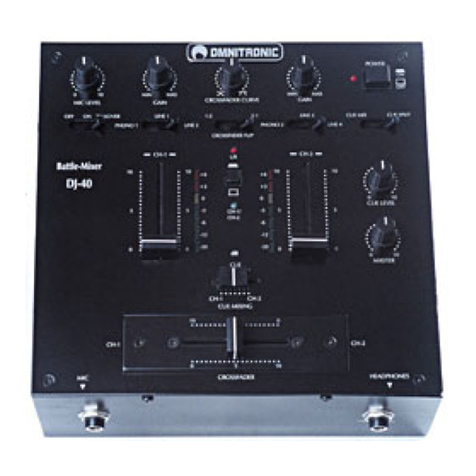 Omnitronic Battle-Mixer DJ-40 User manual
