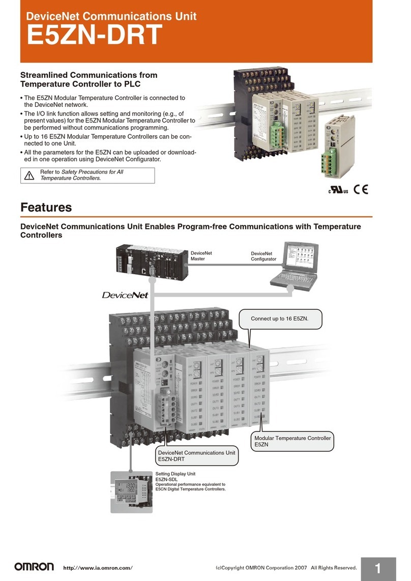 Omron E5ZN-DRT Features and specifications