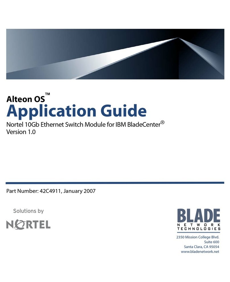 Nortel Alteon OS 42C4911 User guide Nortel Alteon OS 42C4911 User guide