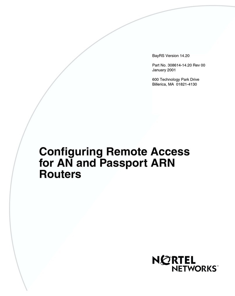 Nortel Remote Access for AN and Passport ARN... User manual